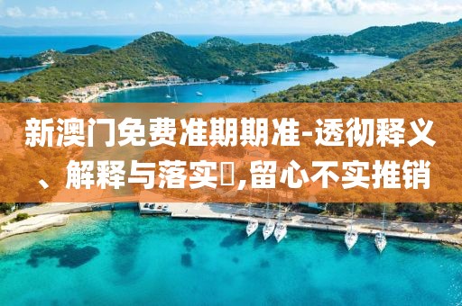 新澳门免费准期期准-透彻释义、解释与落实​,留心不实推销